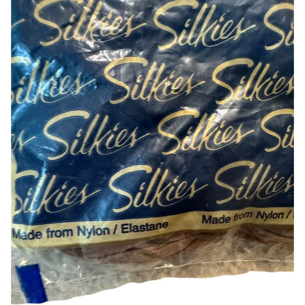 Silkies Control Top Pantyhose Sheer Hosiery Medium Mocha Made‎ in USA 38 42